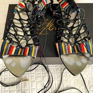 Lust For Life strappy multi-colored sandals